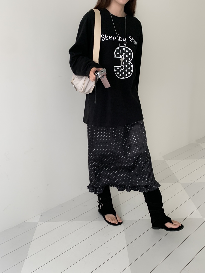 YES東大門㊣實拍女裝新款休閑25秋冬人氣推薦熱賣真品職業長裙YES長裙
