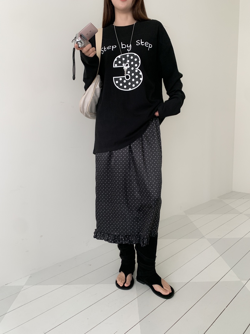 YES東大門㊣實拍女裝新款休閑25秋冬人氣推薦熱賣真品職業長裙YES長裙