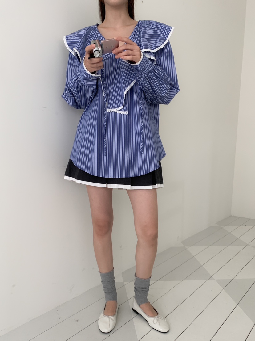 YES東大門㊣直郵女裝新品休閑熱賣真品推薦人氣時尚襯衫蕾絲衫YES襯衫/蕾絲衫