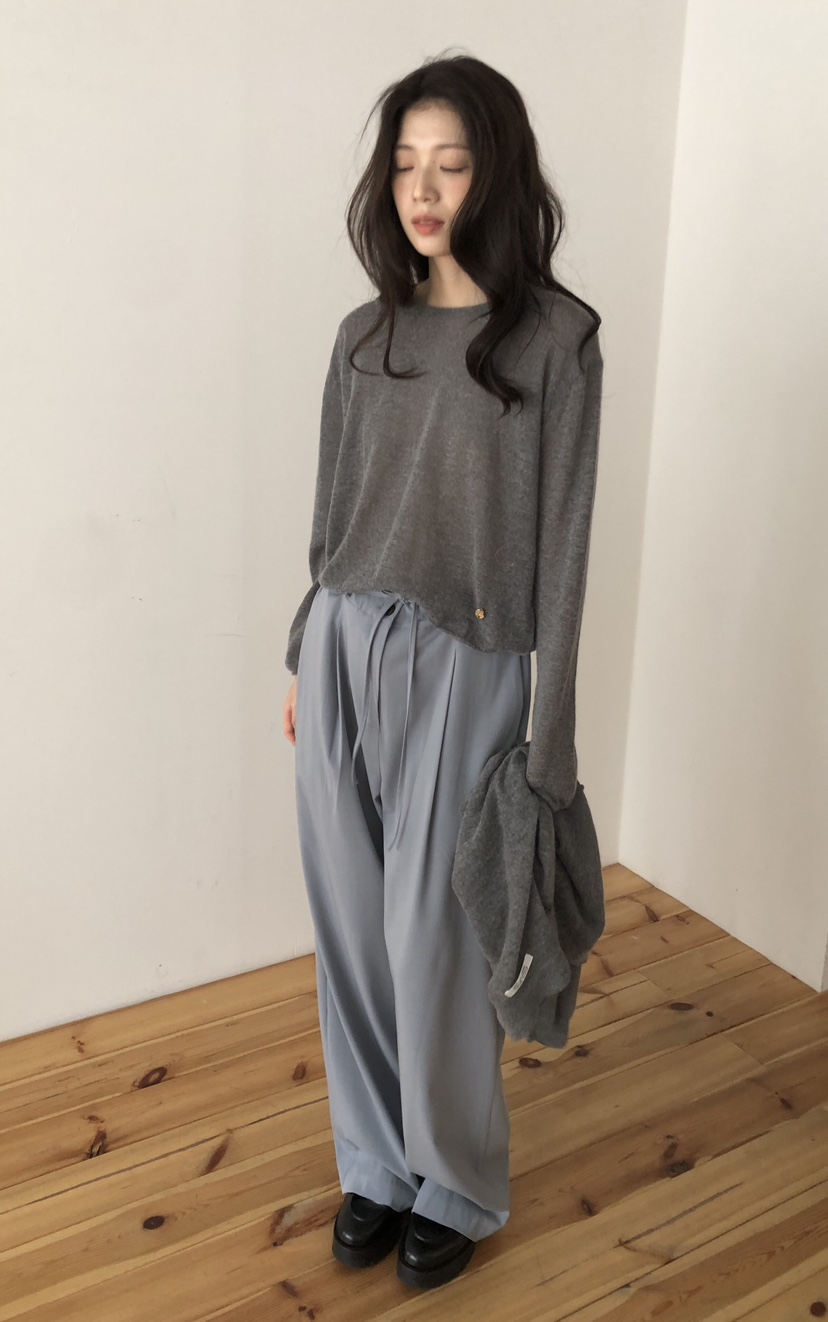 ERUME韓國直郵㊣女裝新款熱賣真品時尚推薦休閑休閑褲含腰繩ERUME休閑褲