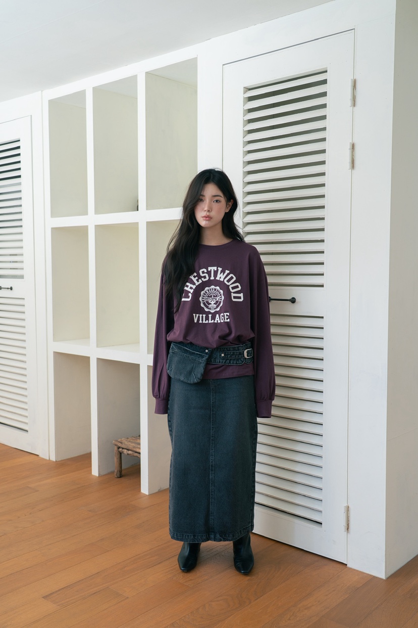UNBOUND東大門㊣實拍女裝新品時尚熱賣人氣真品25秋冬長裙含腰包UNBOUND長裙