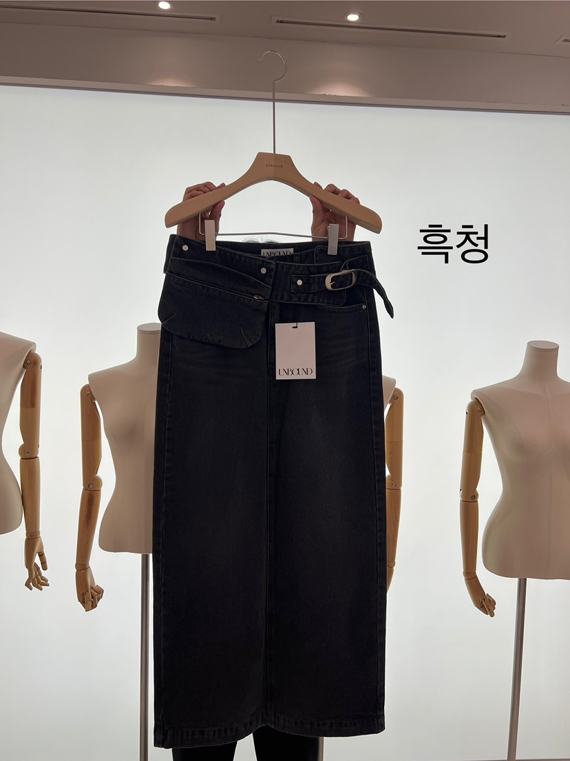 UNBOUND東大門㊣實拍女裝新品時尚熱賣人氣真品25秋冬長裙含腰包UNBOUND長裙圖色2