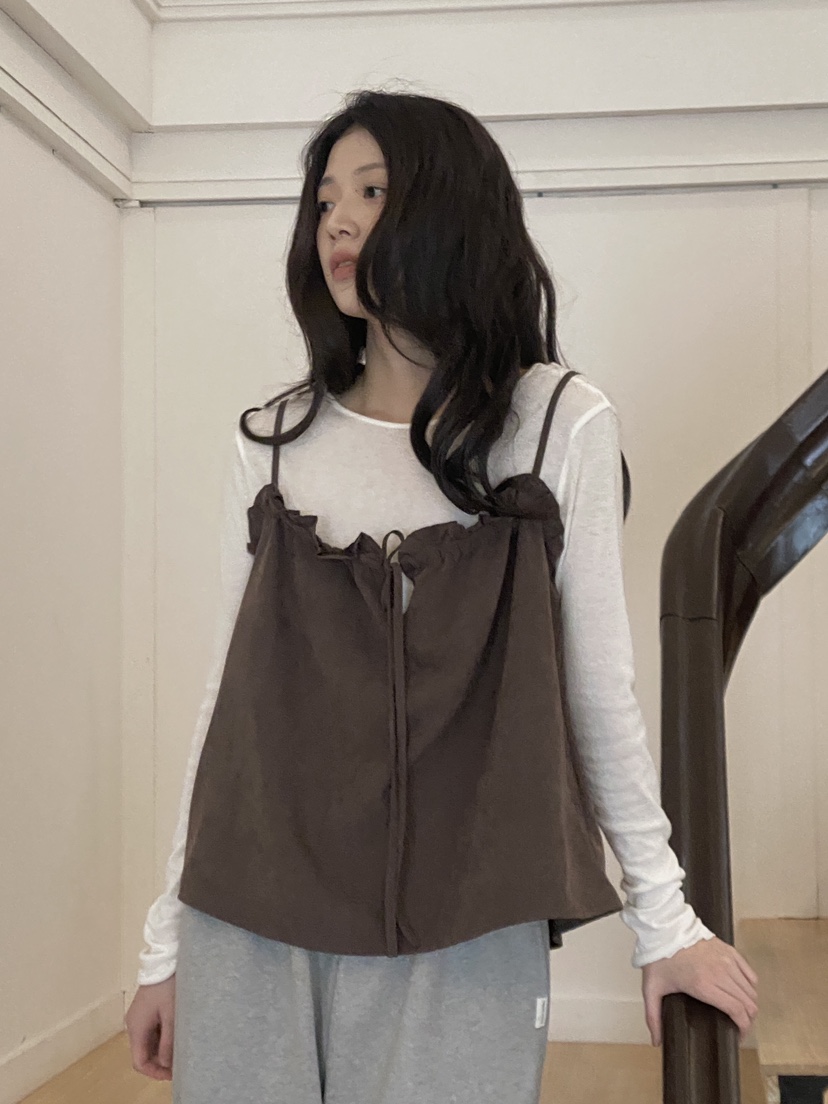 ERUME東大門㊣直郵女裝新品真品職業時尚休閑25秋冬吊帶背心ERUME吊帶/背心