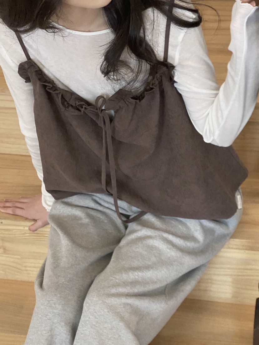 ERUME東大門㊣直郵女裝新品真品職業時尚休閑25秋冬吊帶背心ERUME吊帶/背心
