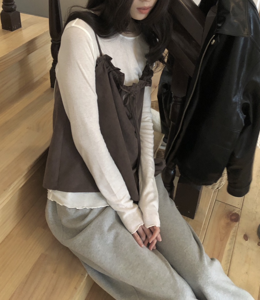 ERUME東大門㊣直郵女裝新品真品職業時尚休閑25秋冬吊帶背心ERUME吊帶/背心