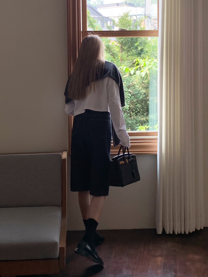 COURGETTE韓國直郵㊣女士新品真品25秋冬推薦熱賣長袖T恤短款COURGETTE長袖T恤