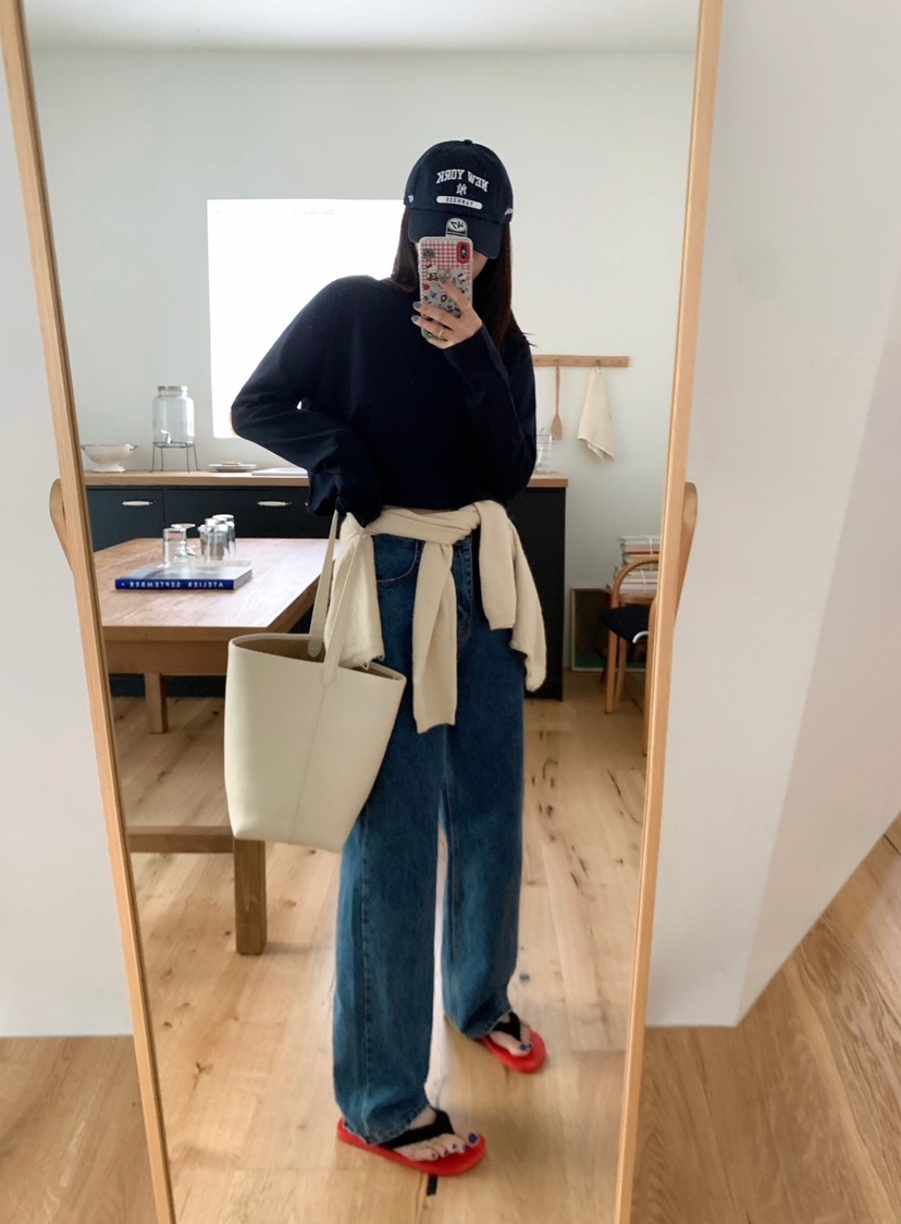 COURGETTE韓國直郵㊣女士新品真品25秋冬推薦熱賣長袖T恤短款COURGETTE長袖T恤