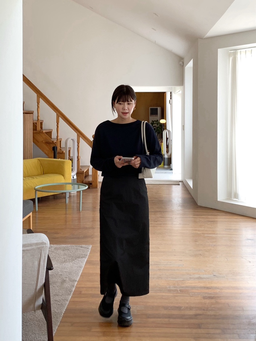 COURGETTE韓國直郵㊣女士新品真品25秋冬推薦熱賣長袖T恤短款COURGETTE長袖T恤