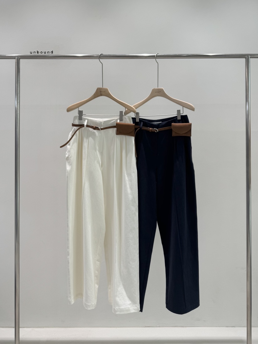 UNBOUND東大門㊣代購女裝新款職業25秋冬真品熱賣休閑褲含腰包UNBOUND休閑褲