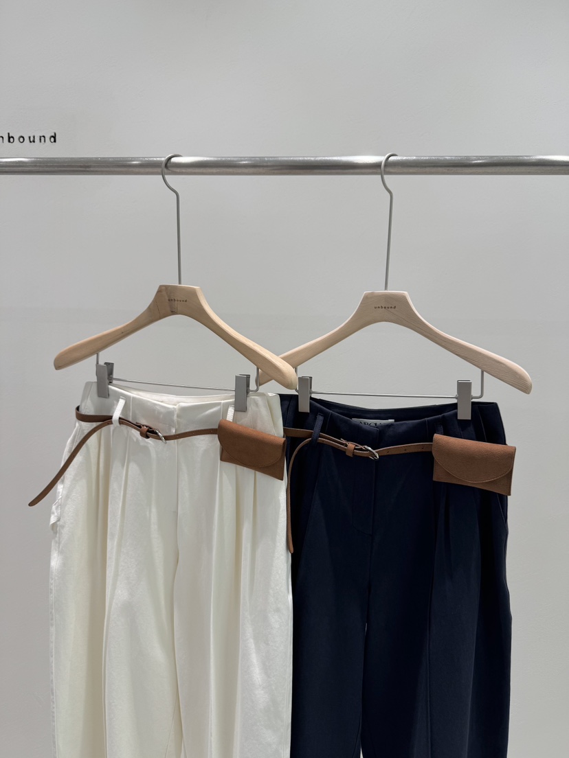 UNBOUND東大門㊣代購女裝新款職業25秋冬真品熱賣休閑褲含腰包UNBOUND休閑褲