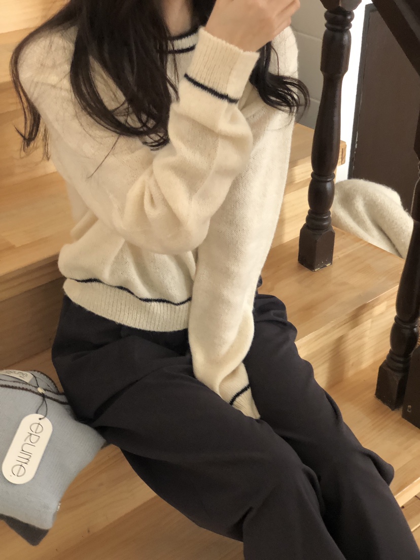 ERUME東大門㊣代購女裝新款25秋冬熱賣休閑人氣推薦針織衫羊駝ERUME針織衫