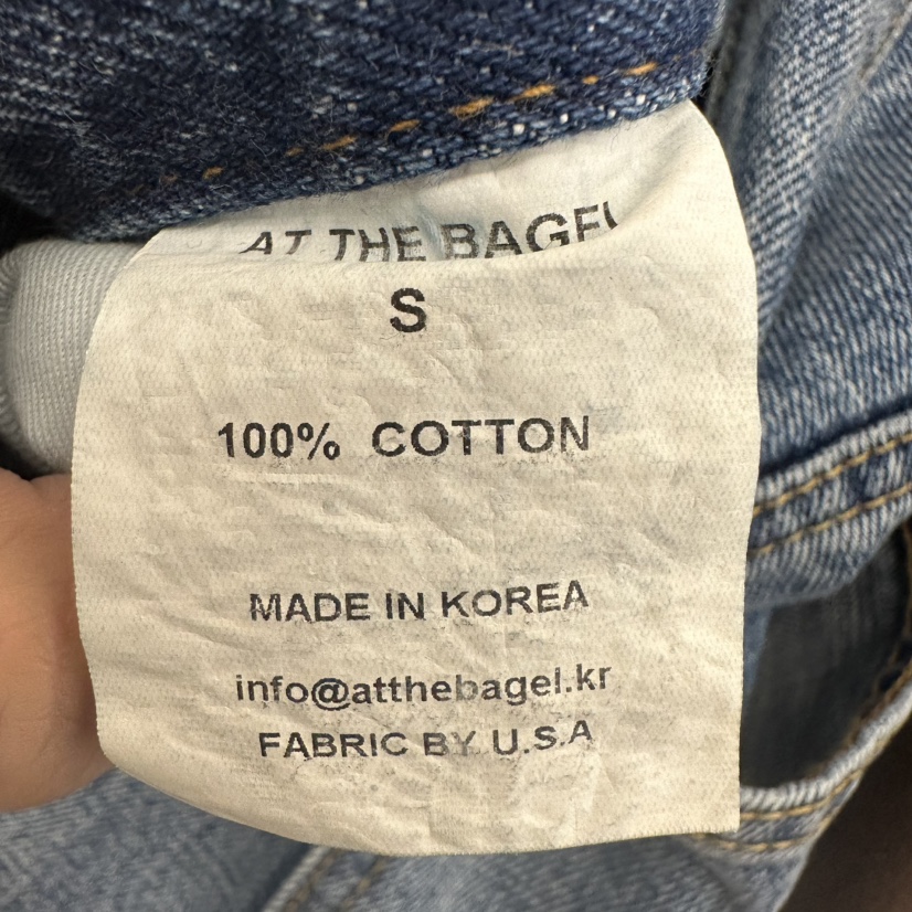 AT THE BAGEL東大門㊣代購女士新款推薦人氣真品休閑牛仔褲AT THE BAGEL牛仔褲