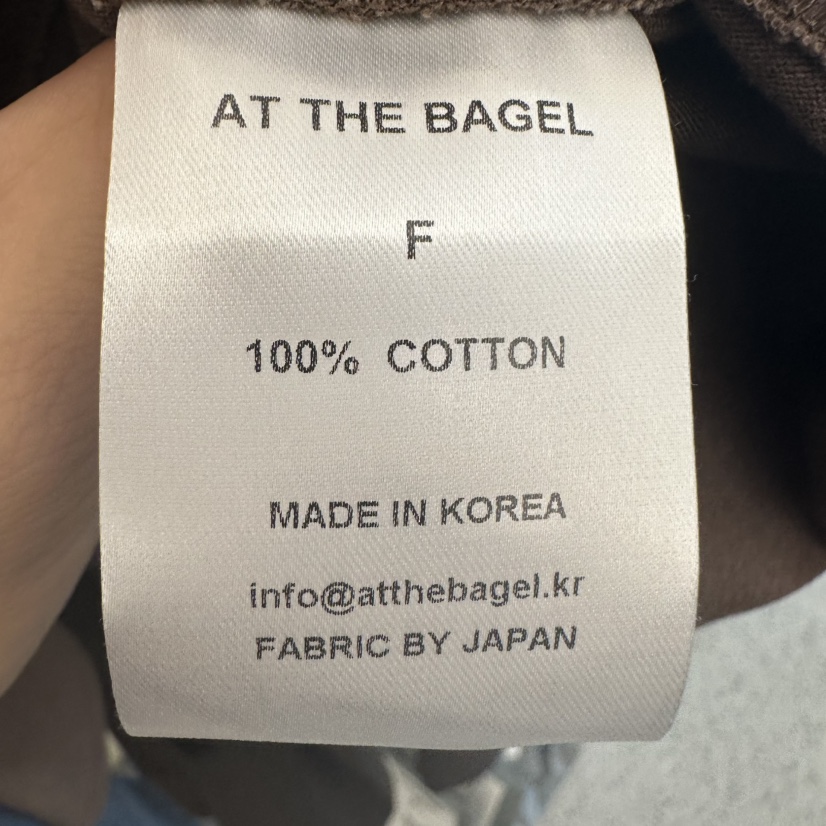AT THE BAGEL東大門㊣代購女裝新品25秋冬推薦熱賣長袖T恤AT THE BAGEL長袖T恤