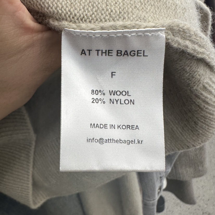 AT THE BAGEL韓國代購㊣女裝新款熱賣職業真品休閑針織衫AT THE BAGEL針織衫