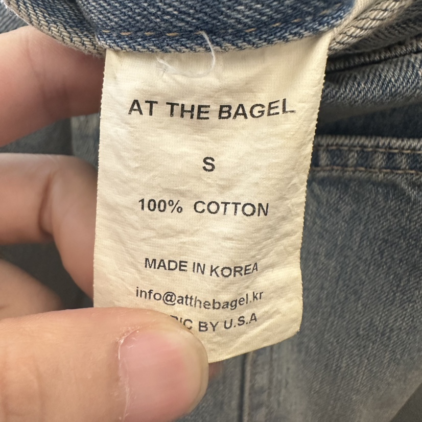 AT THE BAGEL東大門㊣直郵女士新款時尚25秋冬人氣牛仔褲AT THE BAGEL牛仔褲