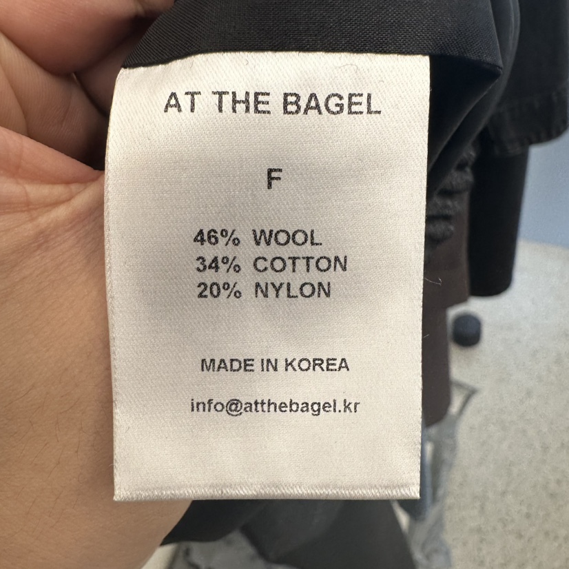 AT THE BAGEL東大門㊣代購女士新款25秋冬職業推薦人氣夾克AT THE BAGEL夾克