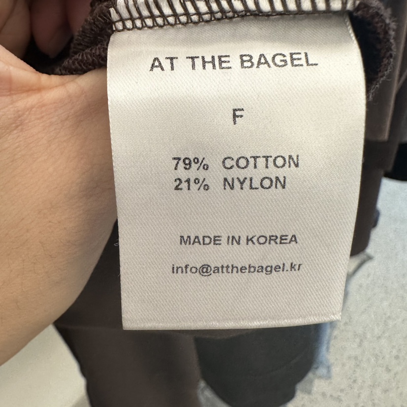 AT THE BAGEL東大門㊣實拍女裝新款休閑人氣時尚真品衛衣AT THE BAGEL衛衣