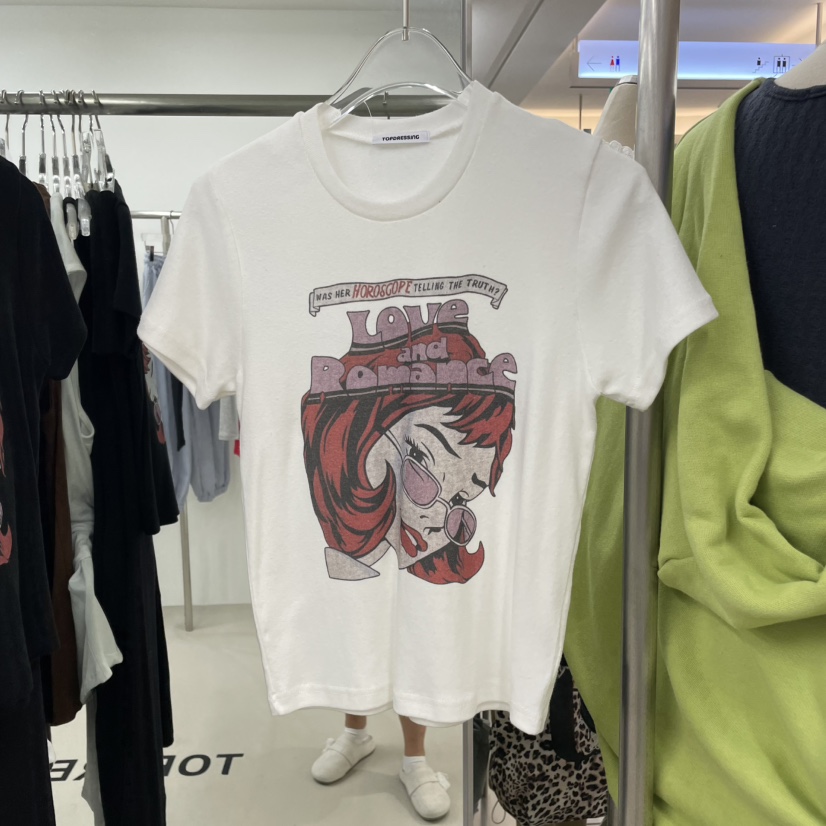 TOPDRESSING東大門㊣直郵女裝新款真品職業熱賣25秋冬推薦T恤TOPDRESSINGT恤圖色1