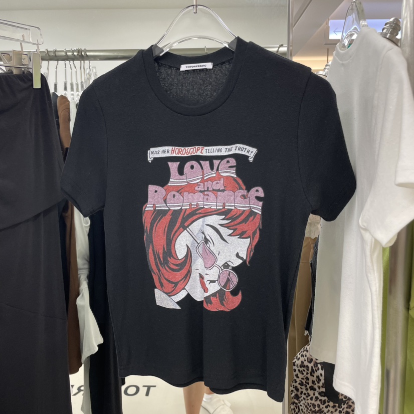 TOPDRESSING東大門㊣直郵女裝新款真品職業熱賣25秋冬推薦T恤TOPDRESSINGT恤圖色2