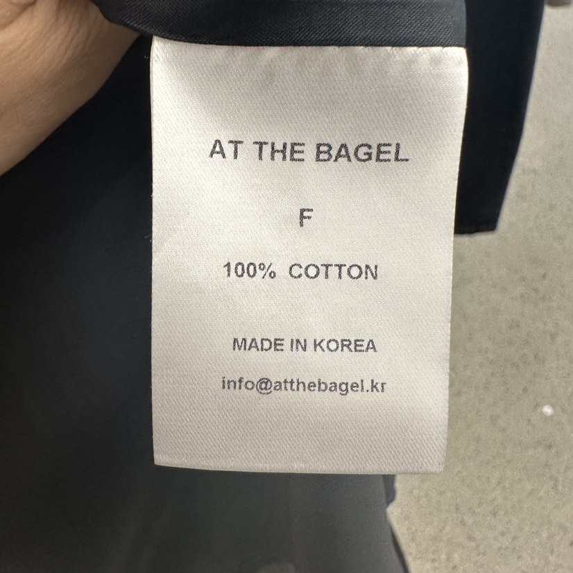 AT THE BAGEL韓國代購㊣女裝新品休閑真品長款風衣含腰帶AT THE BAGEL長款風衣