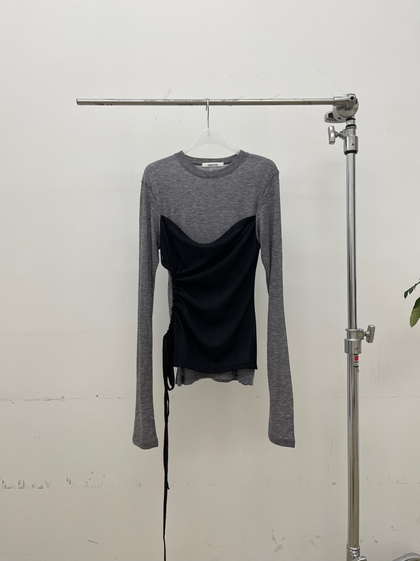 ATMOSPHERE東大門㊣代購女裝新品人氣熱賣25秋冬職業長袖T恤ATMOSPHERE/BLING長袖T恤圖色3