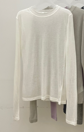ATMOSPHERE韓國直郵㊣女裝新品休閑職業25秋冬人氣熱賣長袖T恤ATMOSPHERE/BLING長袖T恤圖色1