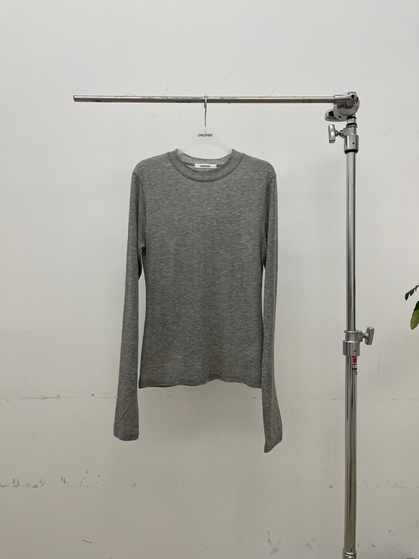 ATMOSPHERE韓國直郵㊣女裝新品休閑職業25秋冬人氣熱賣長袖T恤ATMOSPHERE/BLING長袖T恤圖色4