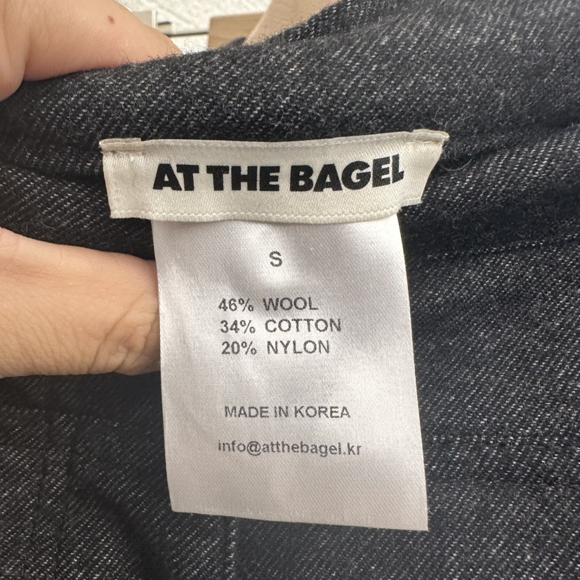AT THE BAGEL韓國代購㊣女裝新品職業人氣25秋冬休閑休閑褲AT THE BAGEL休閑褲
