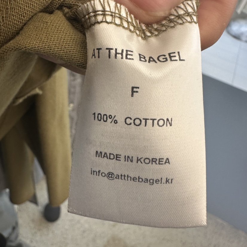 AT THE BAGEL東大門㊣實拍女裝新款25秋冬推薦熱賣長袖T恤AT THE BAGEL長袖T恤
