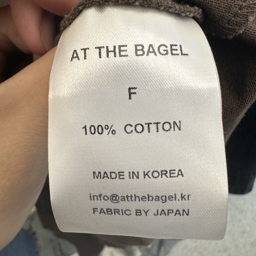 AT THE BAGEL東大門㊣代購女士新款人氣25秋冬職業長袖T恤AT THE BAGEL長袖T恤