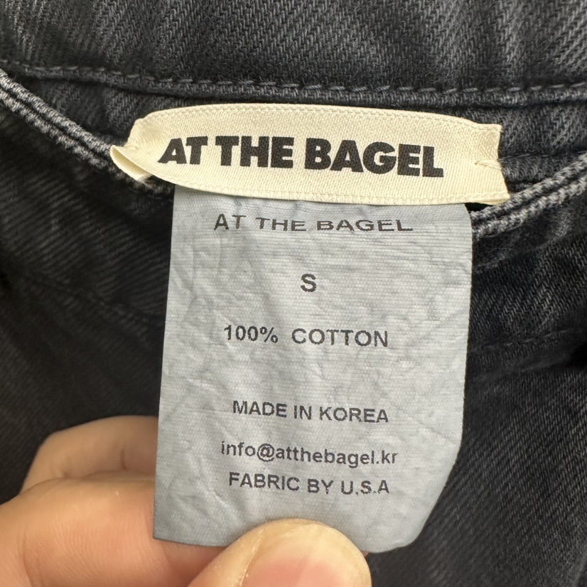 AT THE BAGEL東大門㊣直郵女裝新款熱賣真品推薦時尚牛仔褲AT THE BAGEL牛仔褲