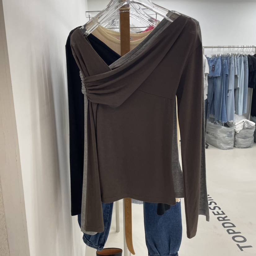TOPDRESSING東大門㊣代購女裝新品職業熱賣真品時尚長袖T恤TOPDRESSING長袖T恤