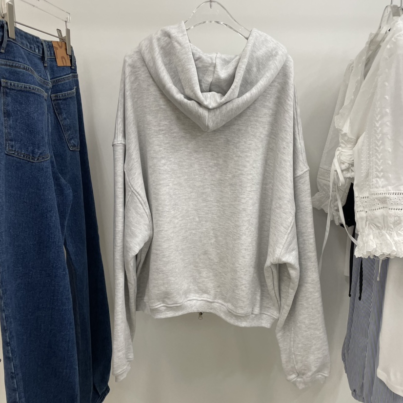 TOPDRESSING韓國直郵㊣女士新品25秋冬職業時尚衛衣拉鏈連帽TOPDRESSING衛衣