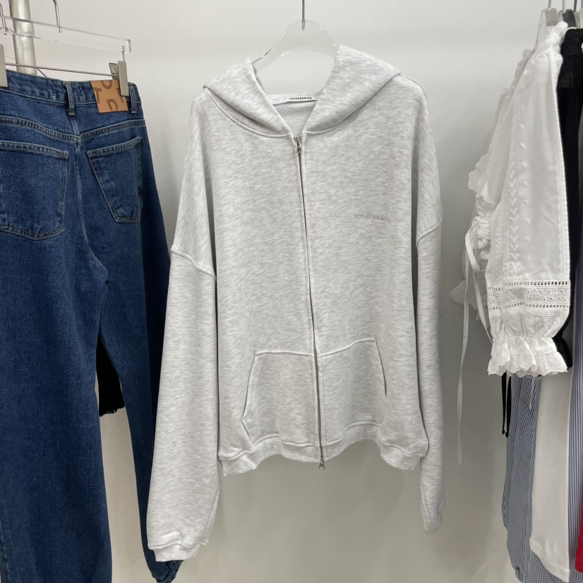 TOPDRESSING韓國直郵㊣女士新品25秋冬職業時尚衛衣拉鏈連帽TOPDRESSING衛衣圖色1