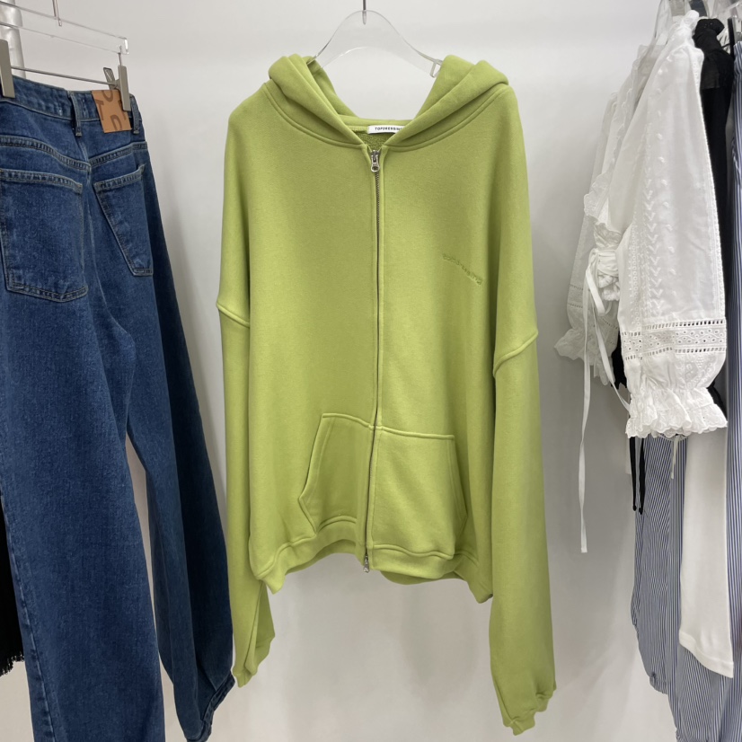 TOPDRESSING韓國直郵㊣女士新品25秋冬職業時尚衛衣拉鏈連帽TOPDRESSING衛衣圖色2