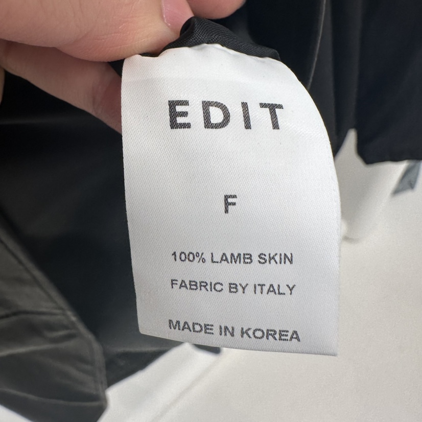 EDIT東大門㊣直郵女士新品推薦人氣時尚熱賣職業25秋冬皮衣皮革EDIT皮衣