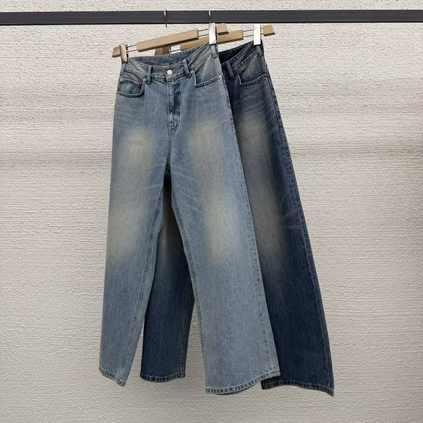 AT THE BAGEL東大門㊣代購女士新品真品時尚推薦25秋冬牛仔褲AT THE BAGEL牛仔褲