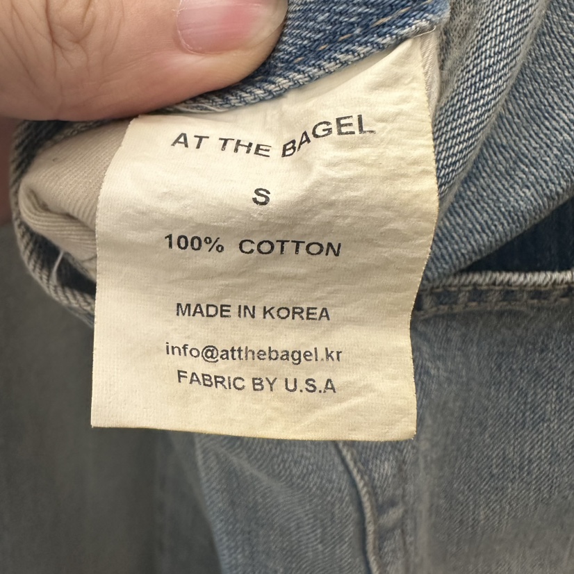 AT THE BAGEL東大門㊣實拍女士新品時尚25秋冬真品牛仔褲AT THE BAGEL牛仔褲