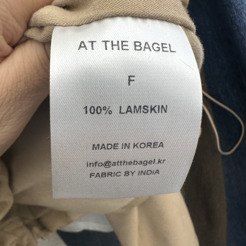 AT THE BAGEL韓國直郵㊣女裝新款推薦真品職業25秋冬夾克AT THE BAGEL夾克
