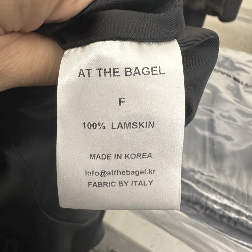 AT THE BAGEL韓國代購㊣女裝新品真品25秋冬職業推薦皮衣AT THE BAGEL皮衣