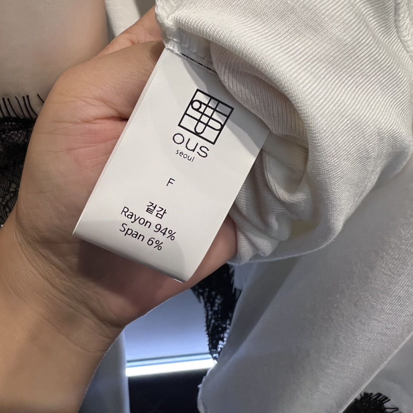 OUS/INCH-L韓國代購㊣女裝新品推薦職業人氣真品休閑長袖T恤OUS/INCH長袖T恤