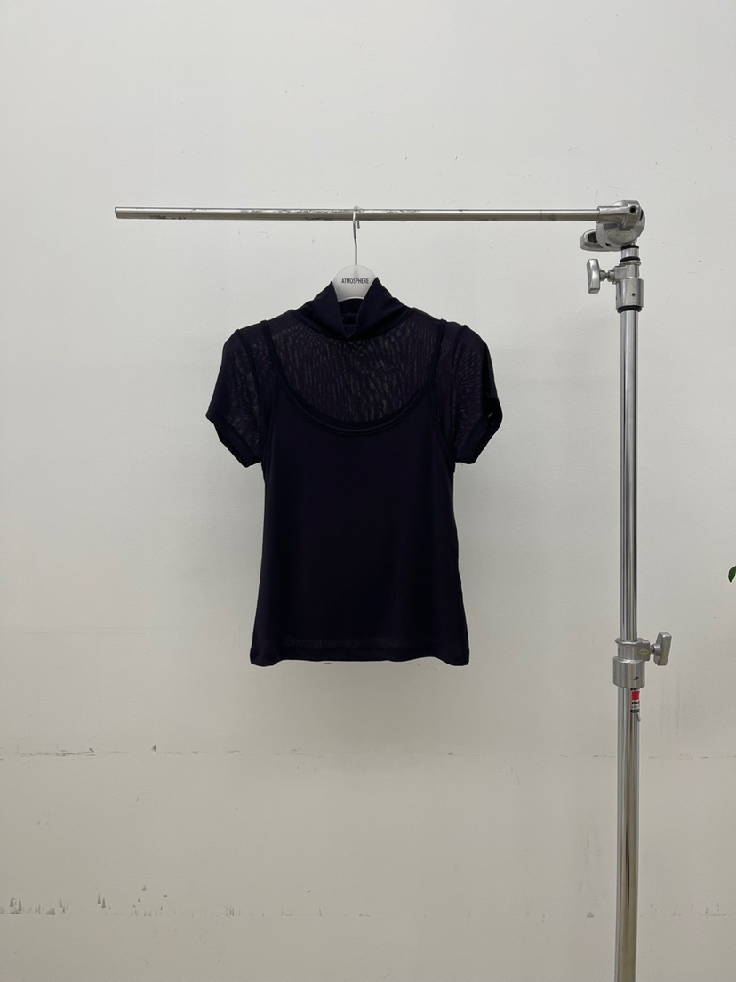 ATMOSPHERE東大門㊣實拍女裝新品熱賣人氣25秋冬職業休閑T恤ATMOSPHERE/BLINGT恤圖色2