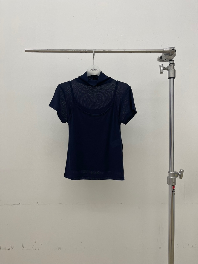 ATMOSPHERE東大門㊣實拍女裝新品熱賣人氣25秋冬職業休閑T恤ATMOSPHERE/BLINGT恤圖色3