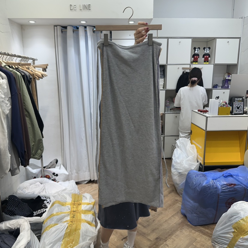DE LINE韓國直郵㊣女士新品休閑推薦真品職業時尚熱賣長裙DE LINE長裙圖色2