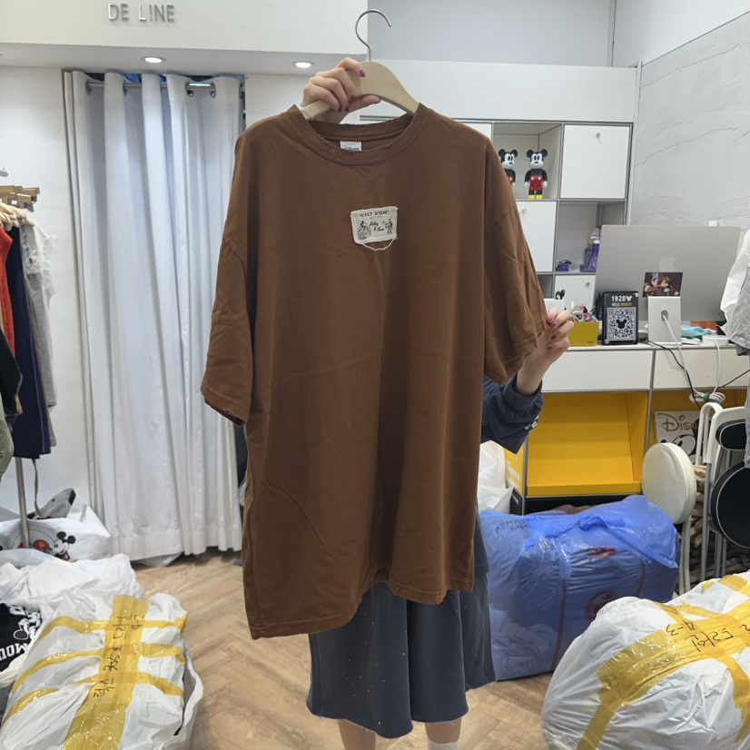 DE LINE韓國直郵㊣女裝新品推薦時尚熱賣職業25秋冬休閑T恤DE LINET恤圖色2