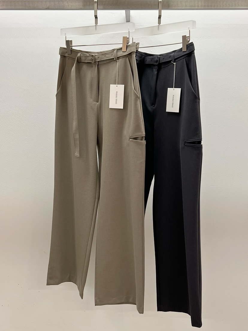 WEARABLE-L韓國直郵㊣女士新款真品推薦職業人氣休閑褲含腰帶WEARABLE休閑褲