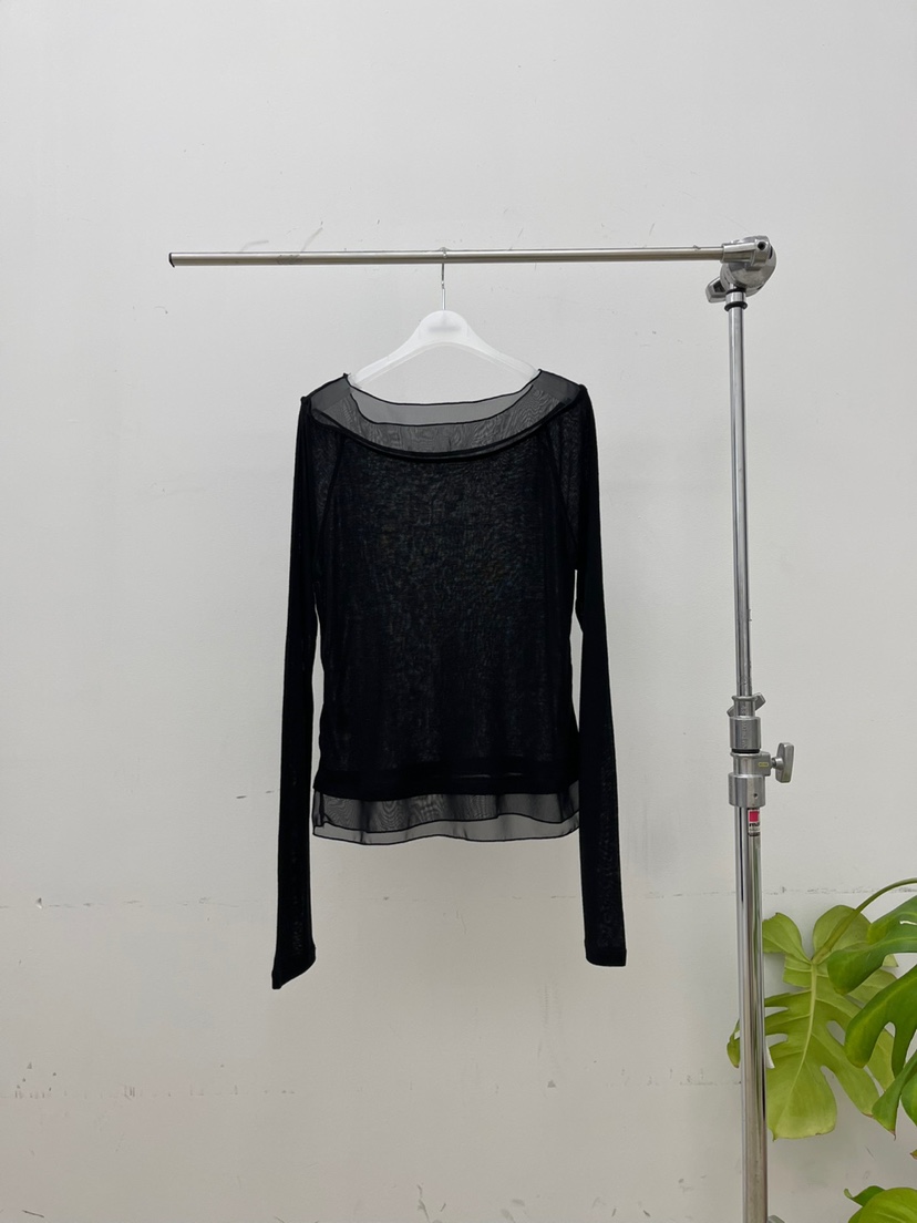 ATMOSPHERE東大門㊣實拍女裝新品休閑人氣25秋冬長袖T恤雪紡ATMOSPHERE/BLING長袖T恤