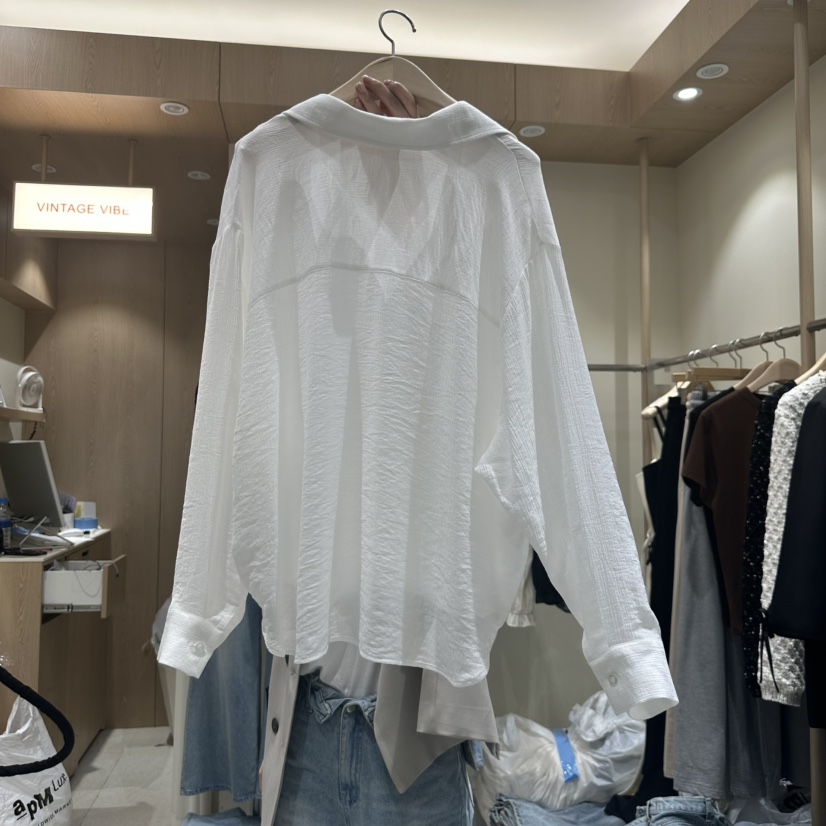 VINTAGE VIBE東大門㊣實拍女裝新款休閑熱賣25秋冬襯衫蕾絲衫VINTAGE VIBE襯衫/蕾絲衫