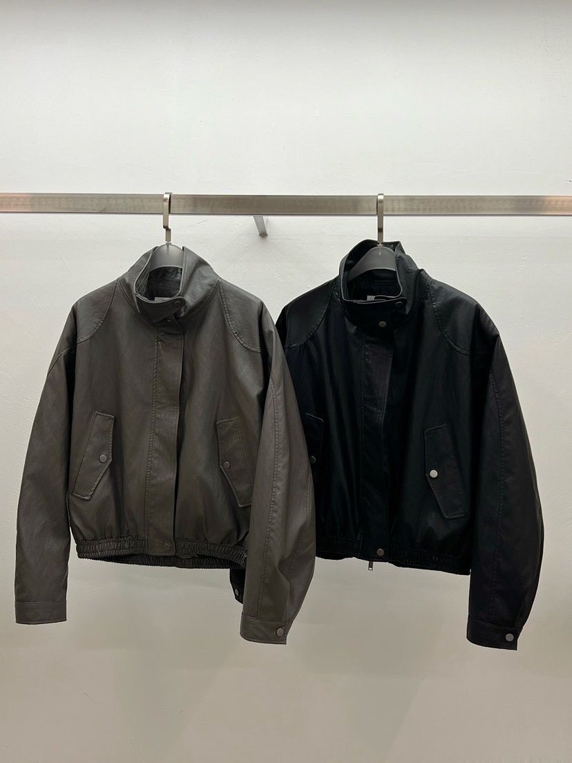 WEARABLE-L東大門㊣實拍女士新品推薦25秋冬休閑熱賣夾克皮革WEARABLE夾克