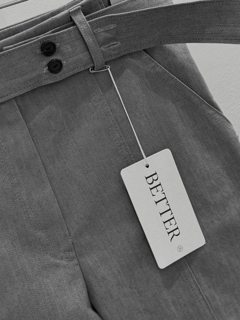 BETTER韓國代購㊣女裝新款人氣熱賣25秋冬時尚休閑褲含腰帶BETTER休閑褲